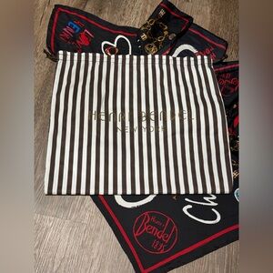 Henri Bendel Centennial Stripe Logo Large
Purse Dust Bag Drawstring brand new